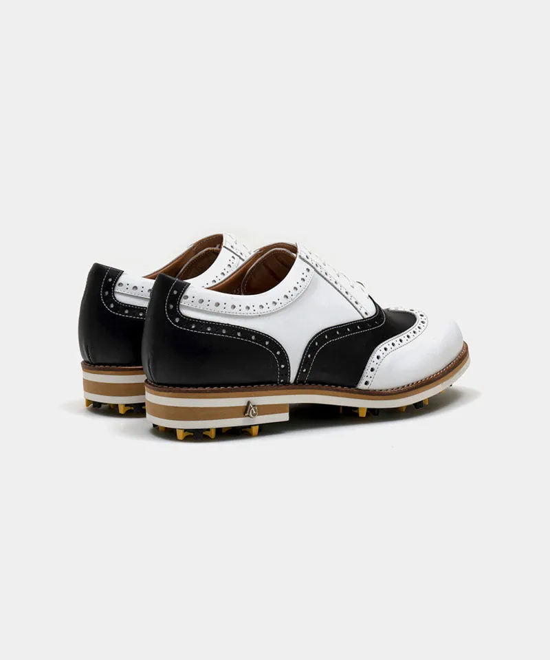 ALL CLASSIC Golf Noble Wingtip Classic Golf Shoes - White Toe