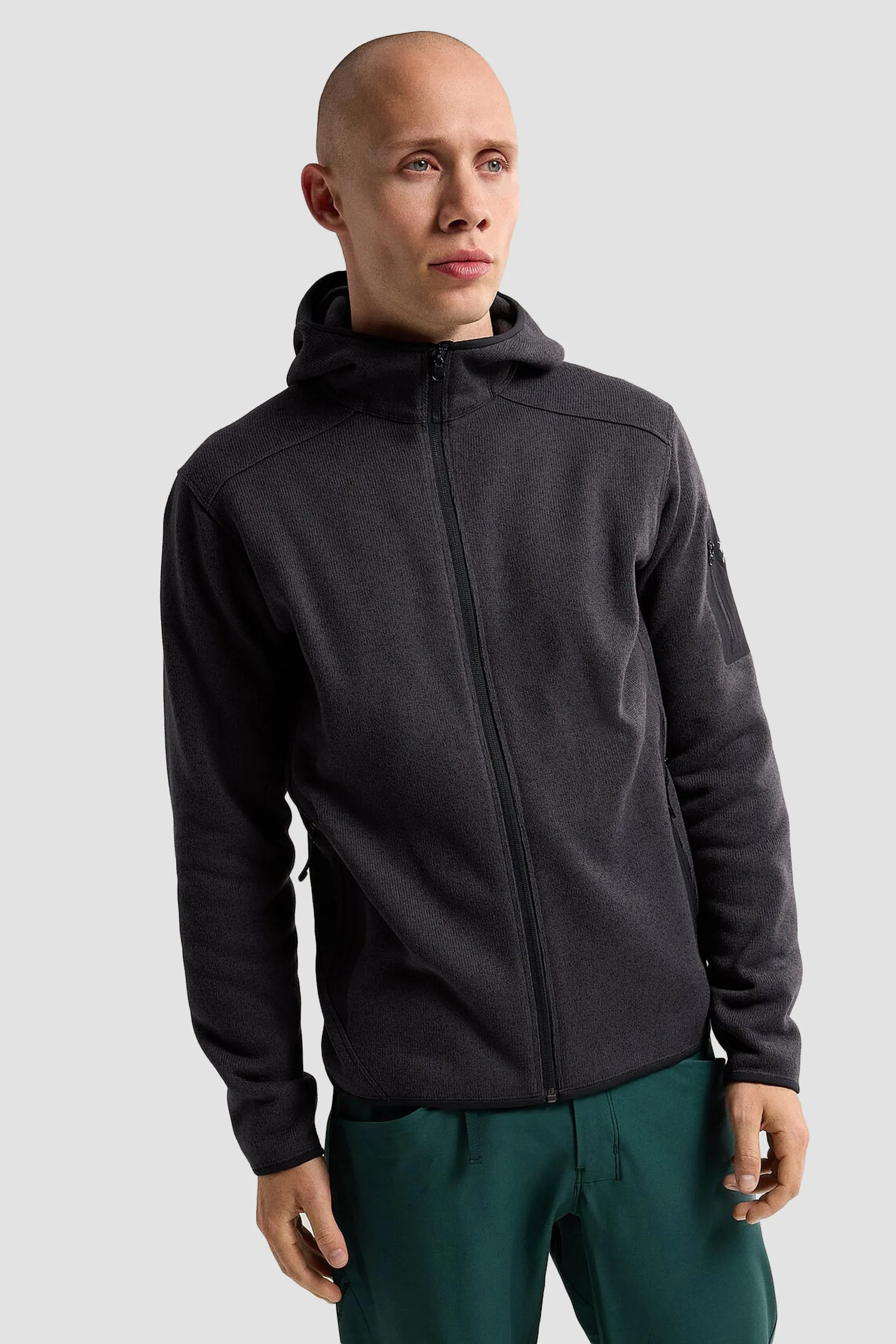 Arc'teryx Men's Covert Hoody in Black Heather II