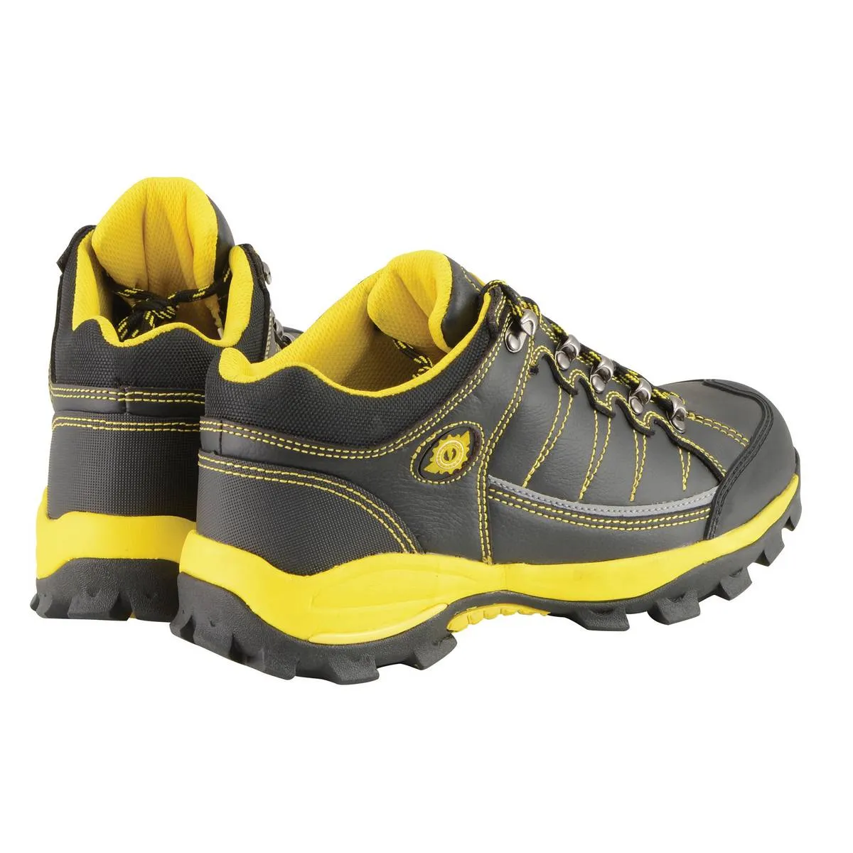 Bazalt MBM9120 Men's Black and Yellow Water and Frost Proof Leather Outdoor Lace-Up Shoes