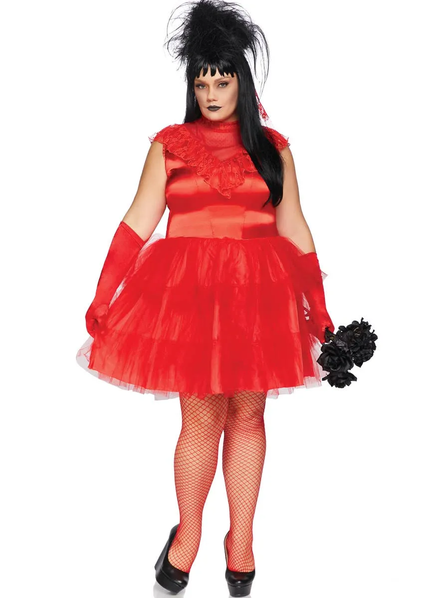 Beetle Bride Womens Plus Size Lydia Halloween Costume