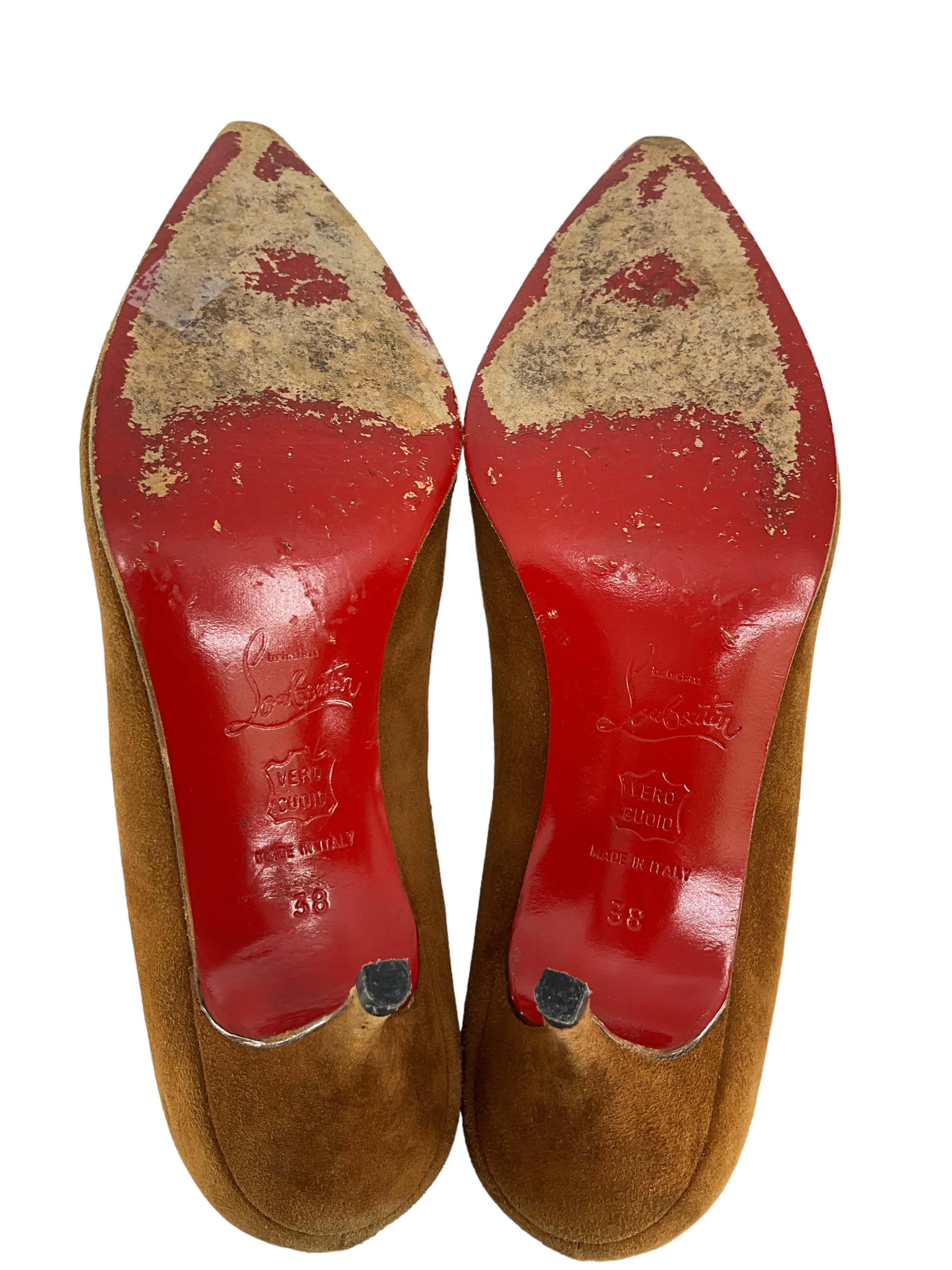 Christian Louboutin Rust Suede Pumps Size 8