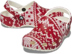 Classic Clog - Seasonal Graphic Crocs, Multi/Holiday Sweater