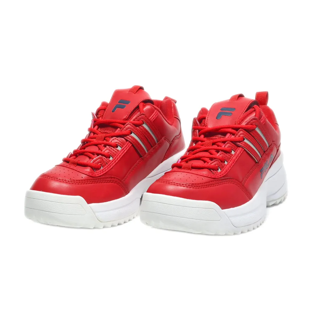 Fila Sport Shoes Leather Red Colour For Women