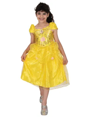 Girls Costume - Belle Deluxe Sparkle