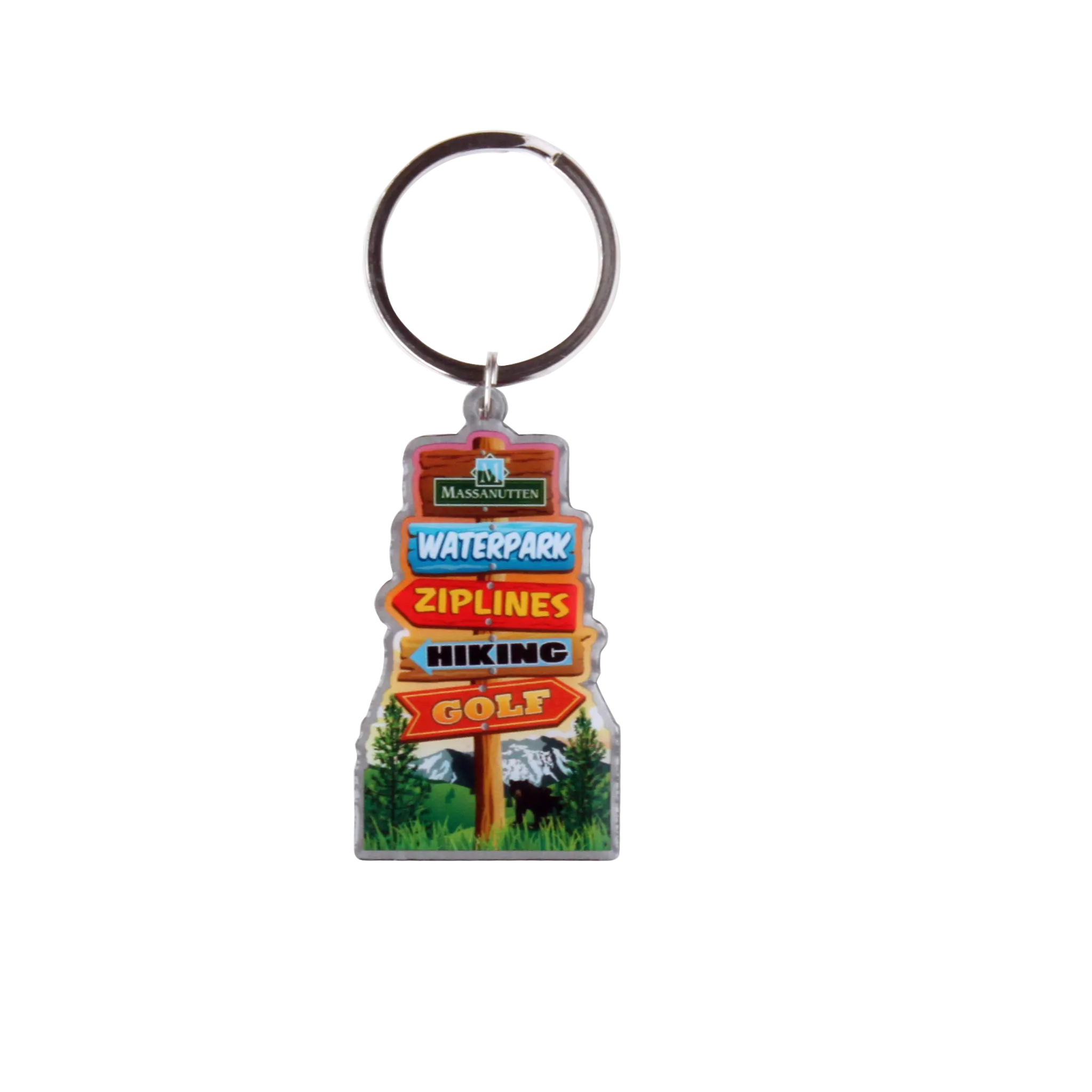 Massanutten Directions Keychain