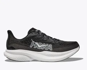 Men's HOKA Mach 6 Running Shoe in Black / White