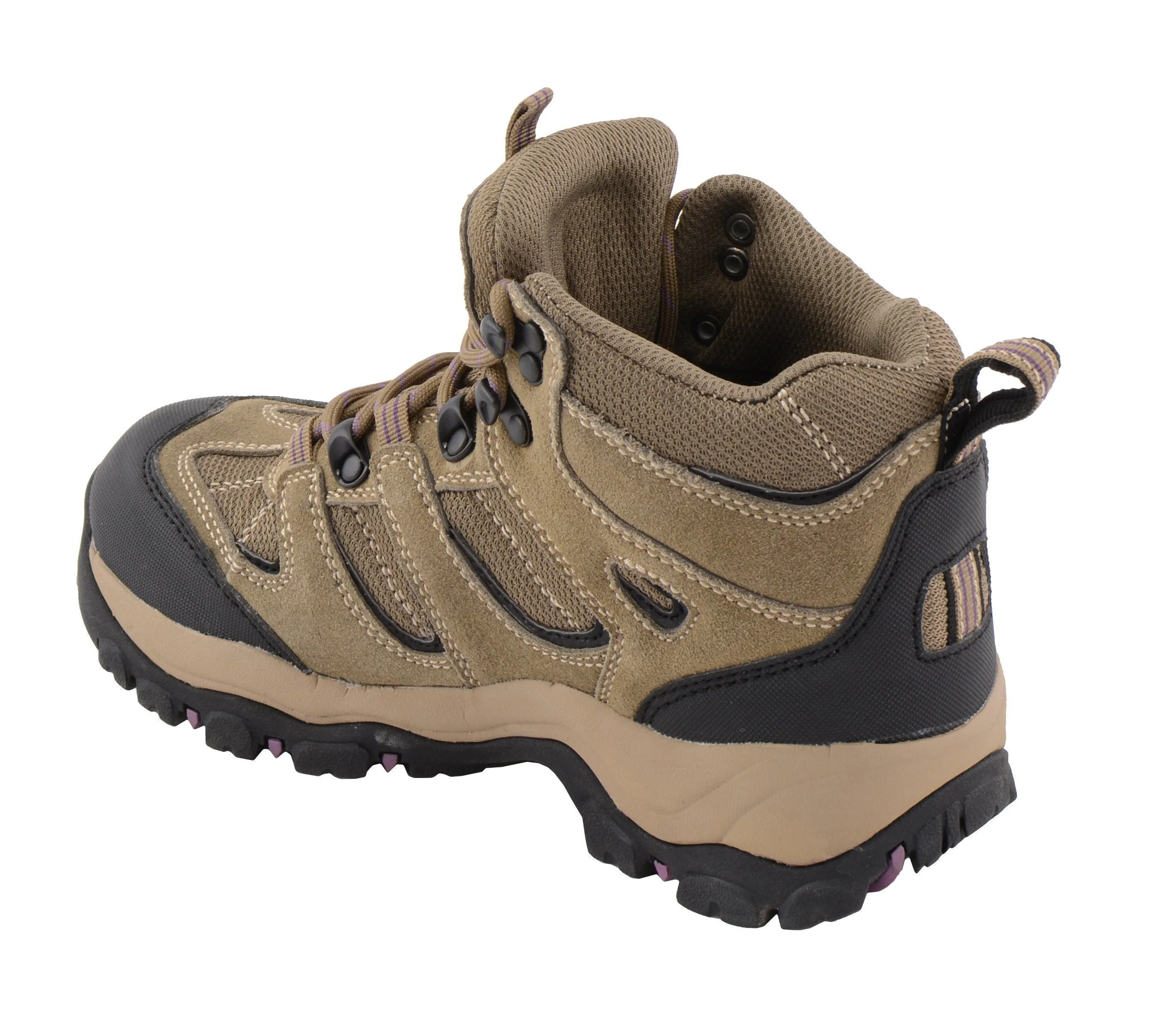 Milwaukee Leather MBL9496 Women's Brown Leather Lace-Up Waterproof Outdoor Hiking Boots Shoes