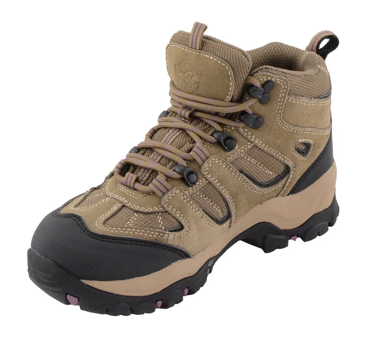 Milwaukee Leather MBL9496 Women's Brown Leather Lace-Up Waterproof Outdoor Hiking Boots Shoes