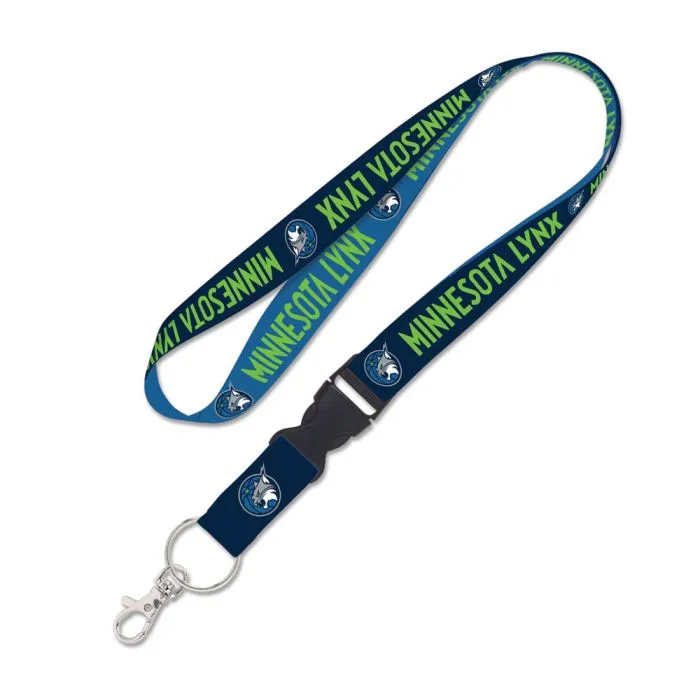 Minnesota Lynx Lanyard 1" w/ Detachable Buckle