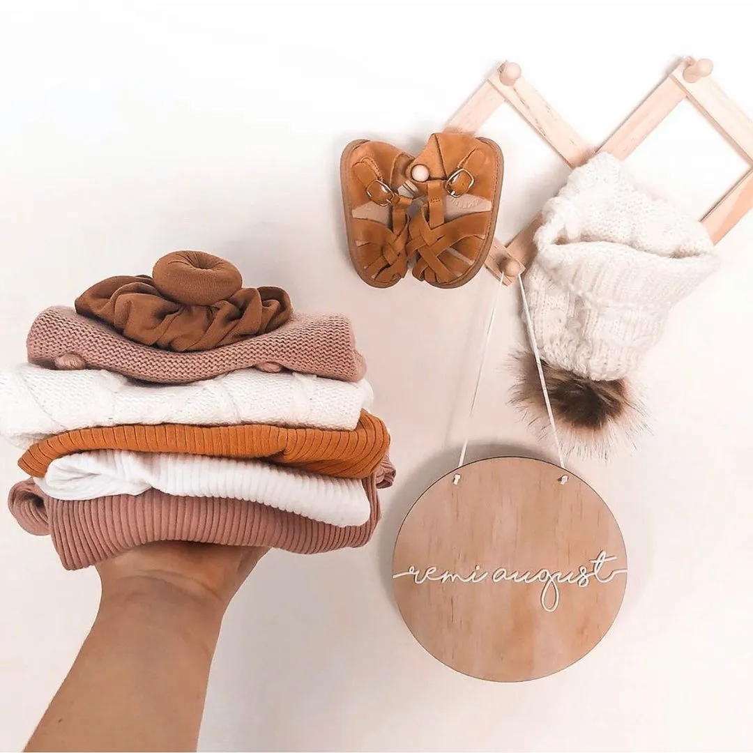 Nutmeg Wax Leather Baby Sandal