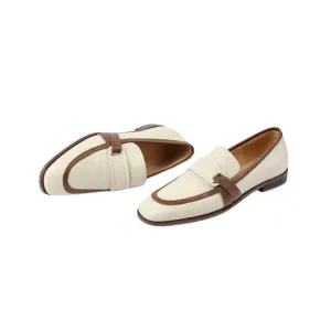 Pre Order:  Retro Square Toe Leather Loafers