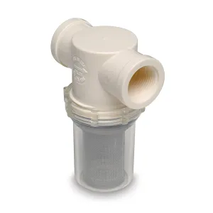 Shurflo by Pentair 1-1/4" Raw Water Strainer w/Bracket  Fittings - 20 Mesh [253-401-01]