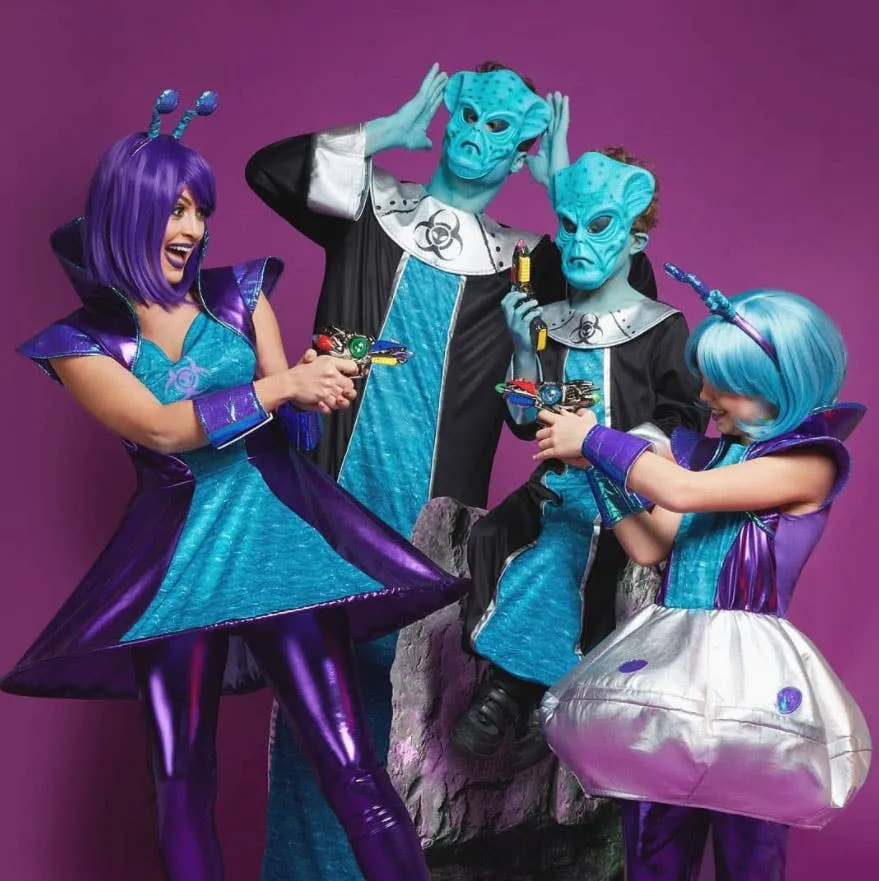 Space Alien Girls Fancy Dress Costume