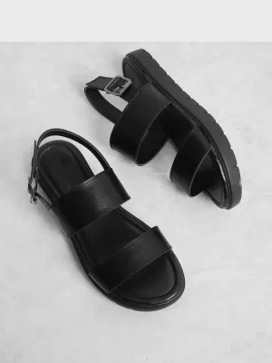 Two Part Flat Sandals