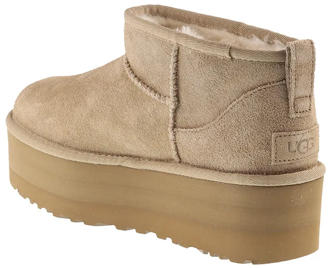 Ugg Boots Womens Classic Ultra Mini Platform Sand